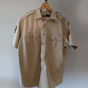 Polo Khaki Canvas Graphic shirt